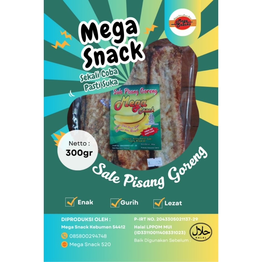 

Sale Pisang Goreng Mega Snack 300gr – Camilan Manis dan Renyah