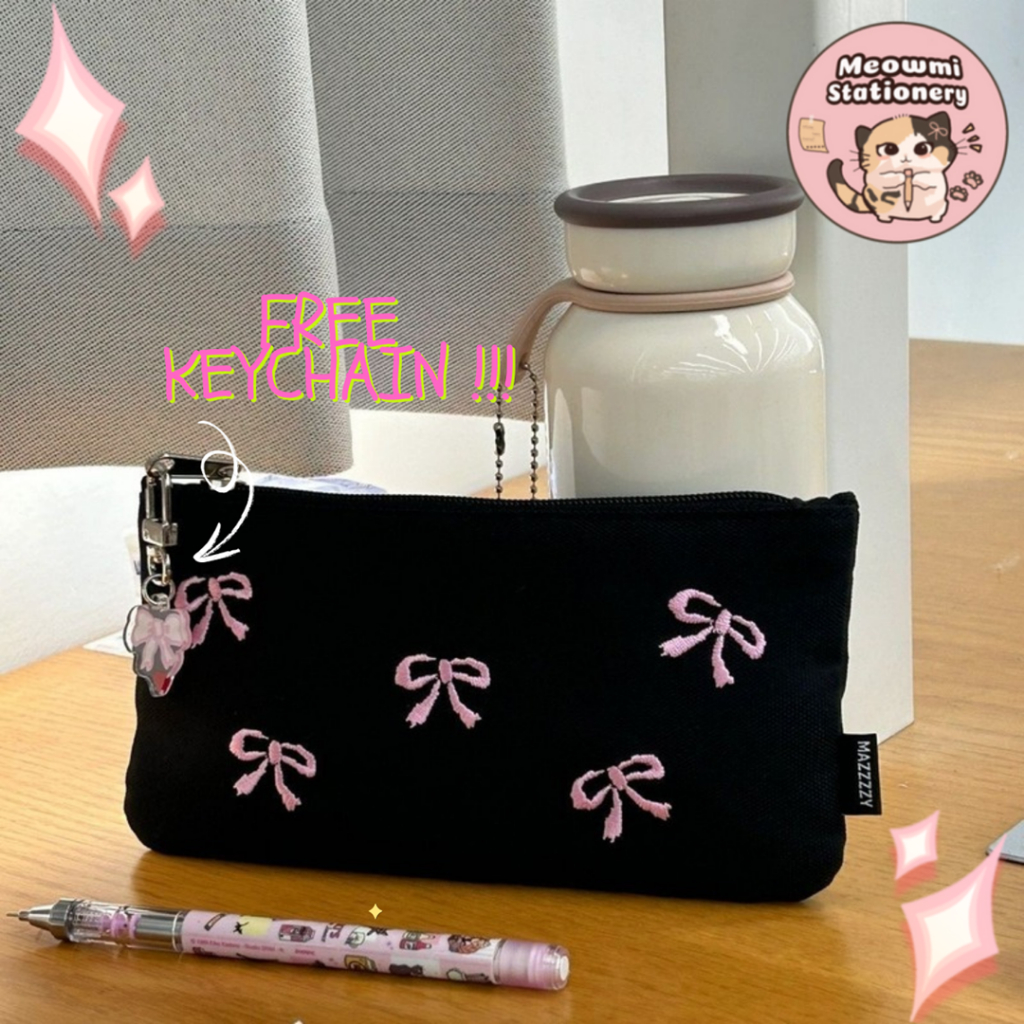 

Tempat Pensil Feminim Motif Pita Ribbon Coquette FREE Keychain PC0217