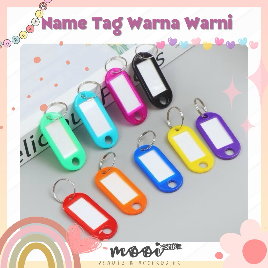 

Name Tag Serbaguna | Gantungan Kunci Warna Warni