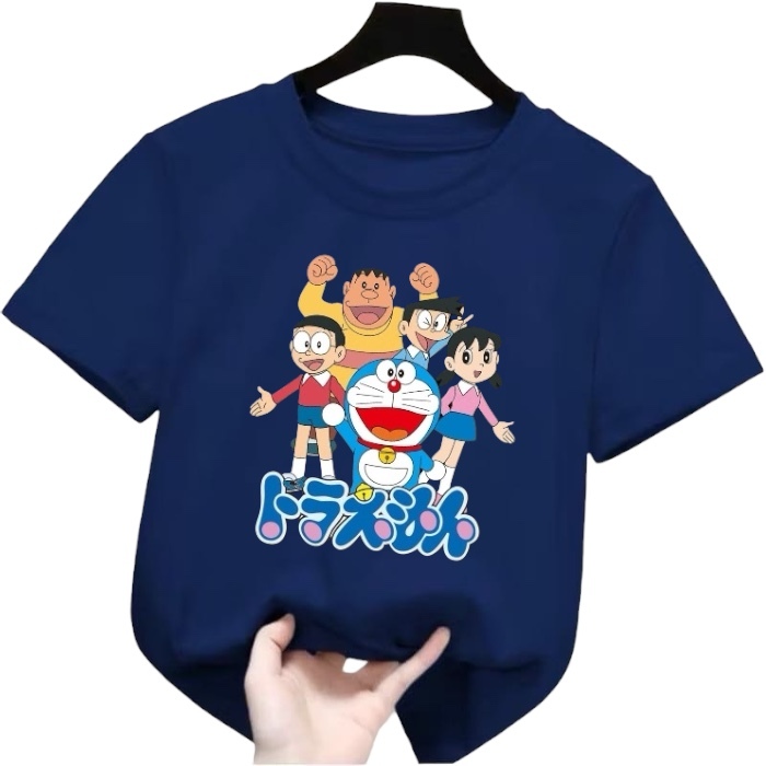 Baju Kaos Doraemon Unisex Murah Viral Anak Kecil