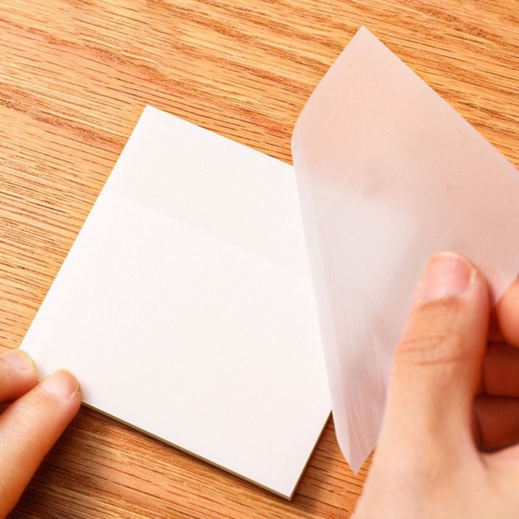 

Sticky Notes Transparan 50 Lembar Kertas Memo Tempel Tahan Air Dan Halus SN08