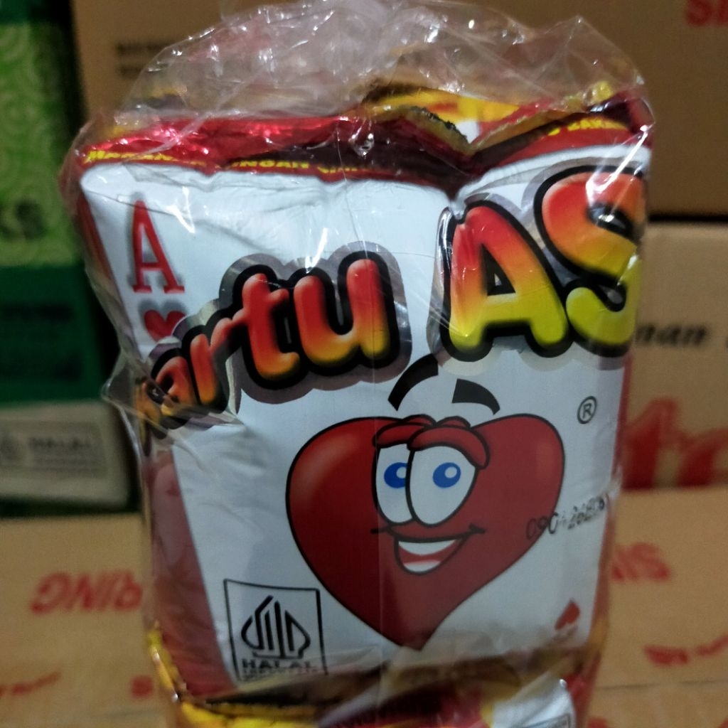 

Snack kartu as 15gr isi 100