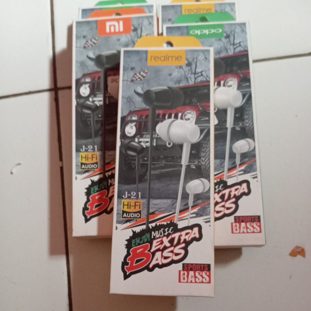 headset Oppo real me mi biasa