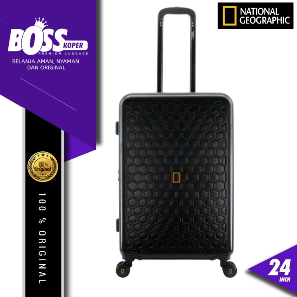 NATIONAL GEOGRAPHIC koper 24 inch hardcase expandable tsa lock original