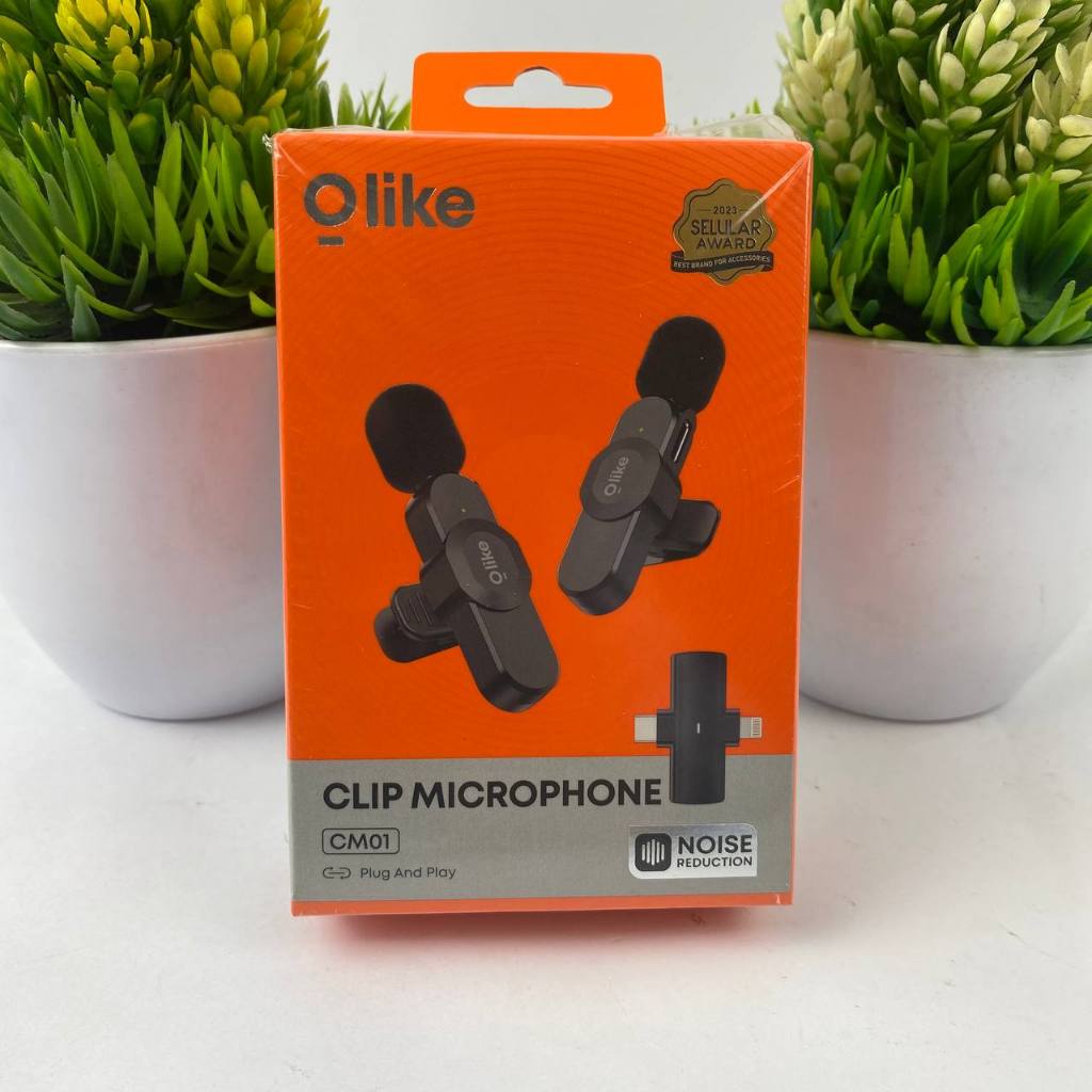 MICROPHONE OLIKE CM01 MICROPHONE KONTEN, VLOG, LIVE STREAMING