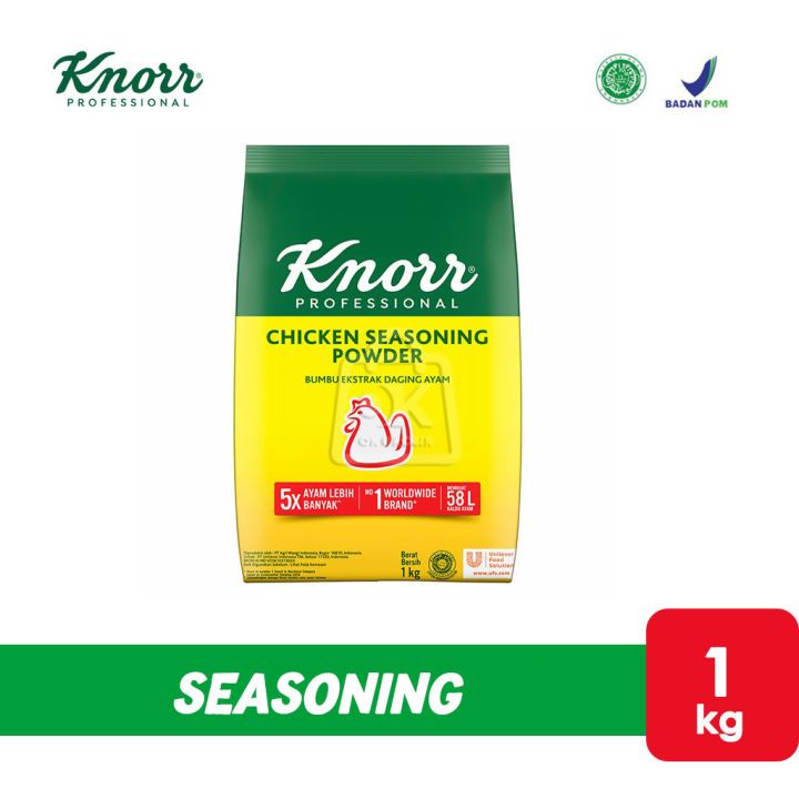 

Knorr Seasoning Powder Chicken 1kg refill pack Bumbu ekstrak Ayam bumbu penyedap rasa ayam