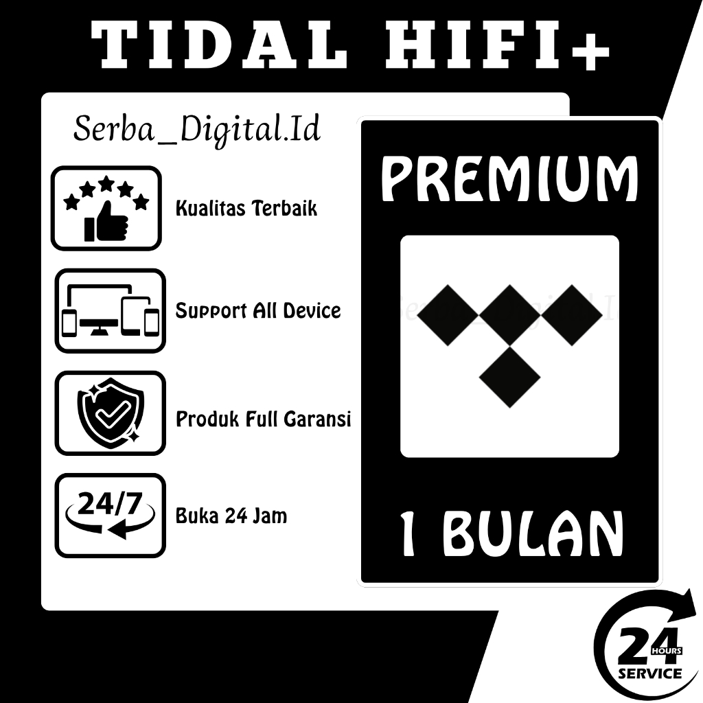 TIDAL HIFI+ SEBULAN PREMIUM