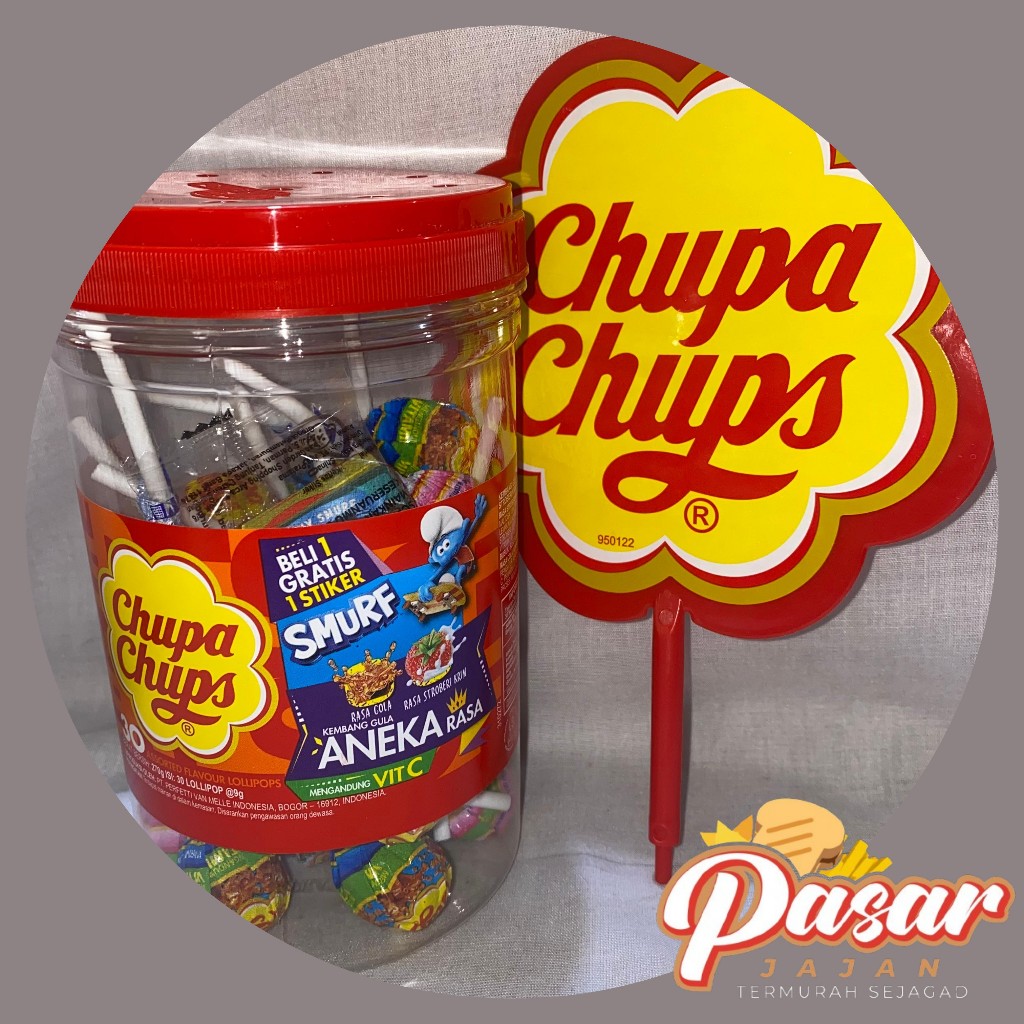 

Chupa Chups Assorted Lollipops Toples 30 lolipop x 9gr