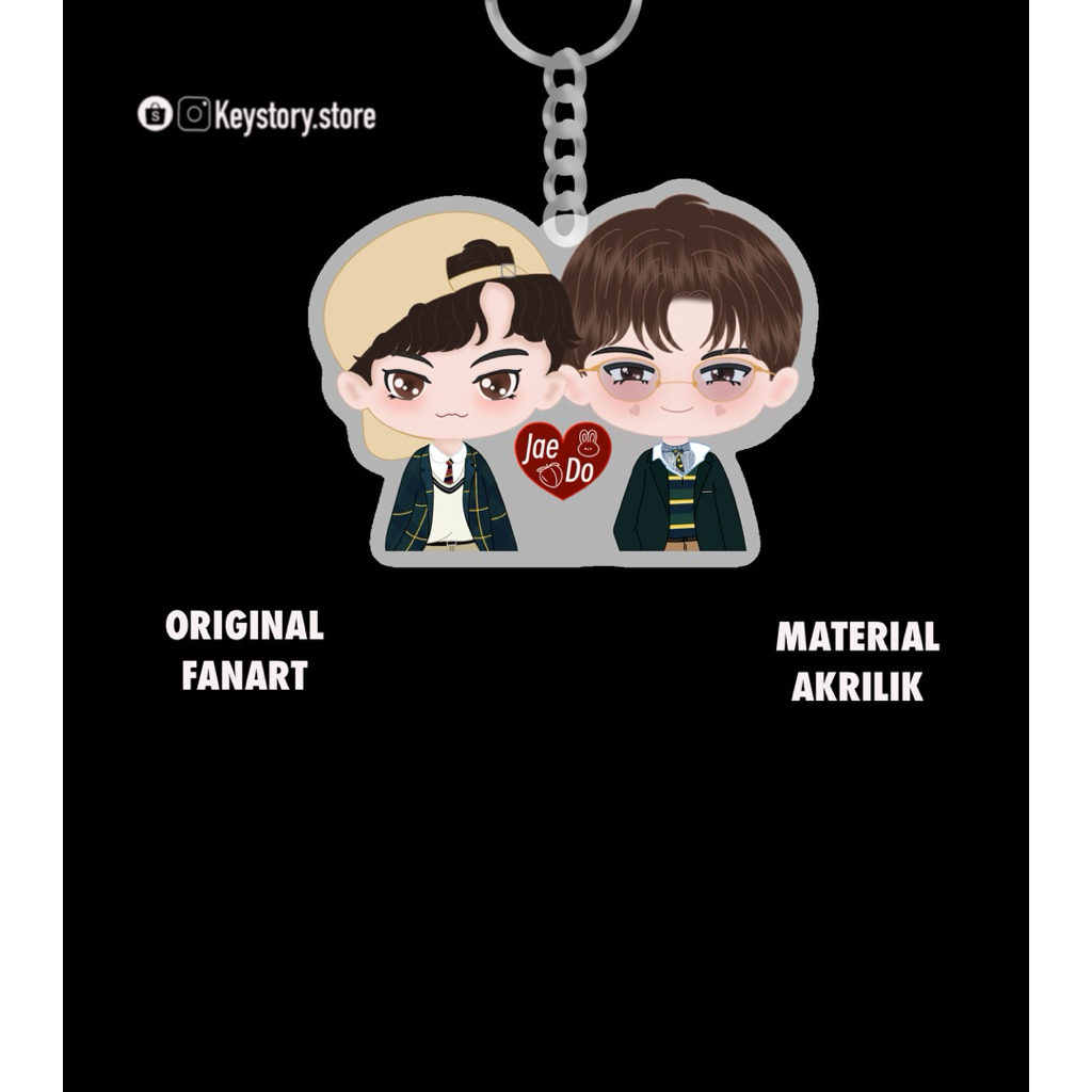 Gantungan Kunci Keychain Akrilik Jaehyun Doyoung JaeDo NCT 127 [Fan Art Original By KeyStory]