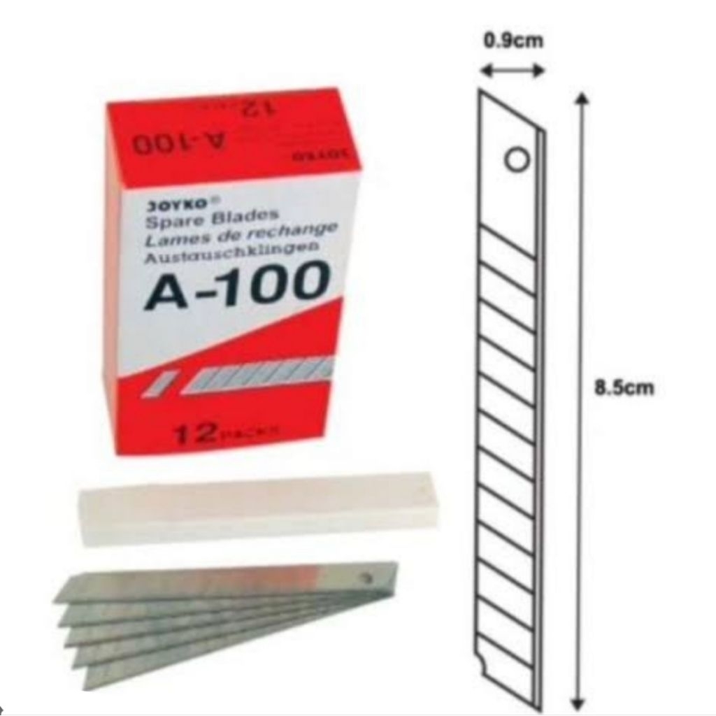 

Joyko A-100 isian / refill cutter tabung isi 5 pcs