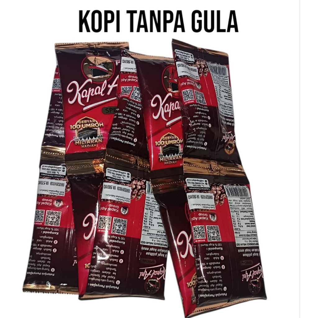 

Kopi Hitam Kapal Api Special Merah 6,5 g