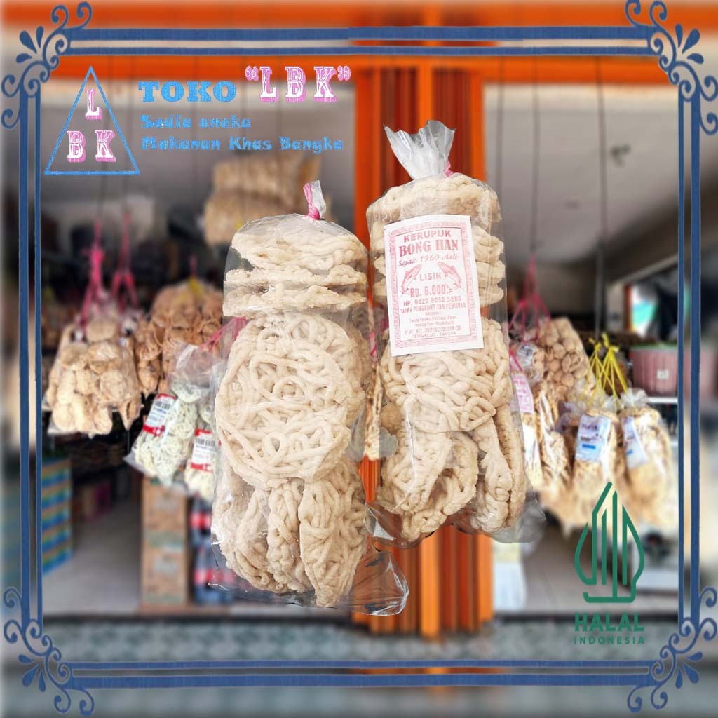 

Kerupuk Ikan Dencis Bong Han Lisin Bungkus Kecil