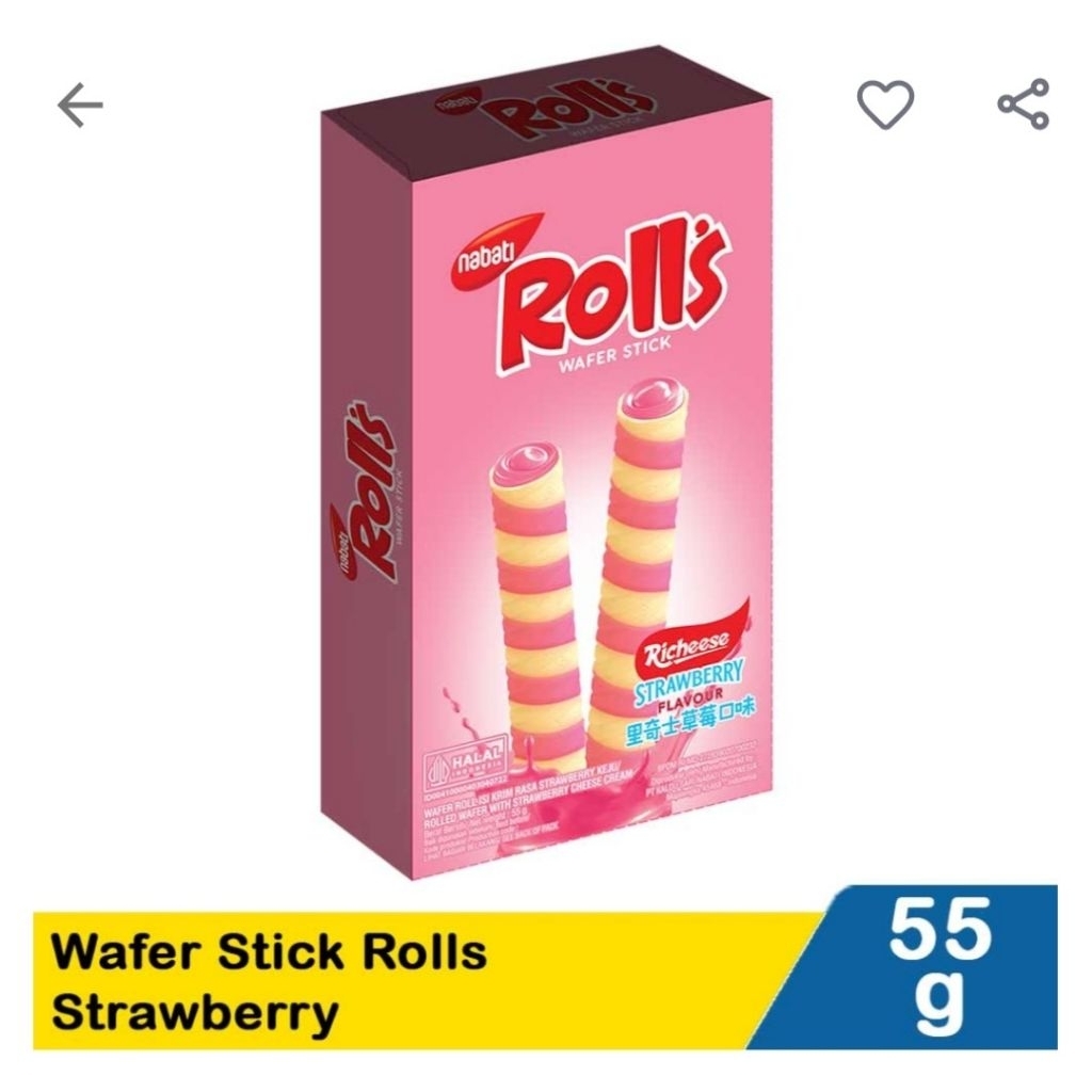 

Nabati Rolls Strawberry 55gr