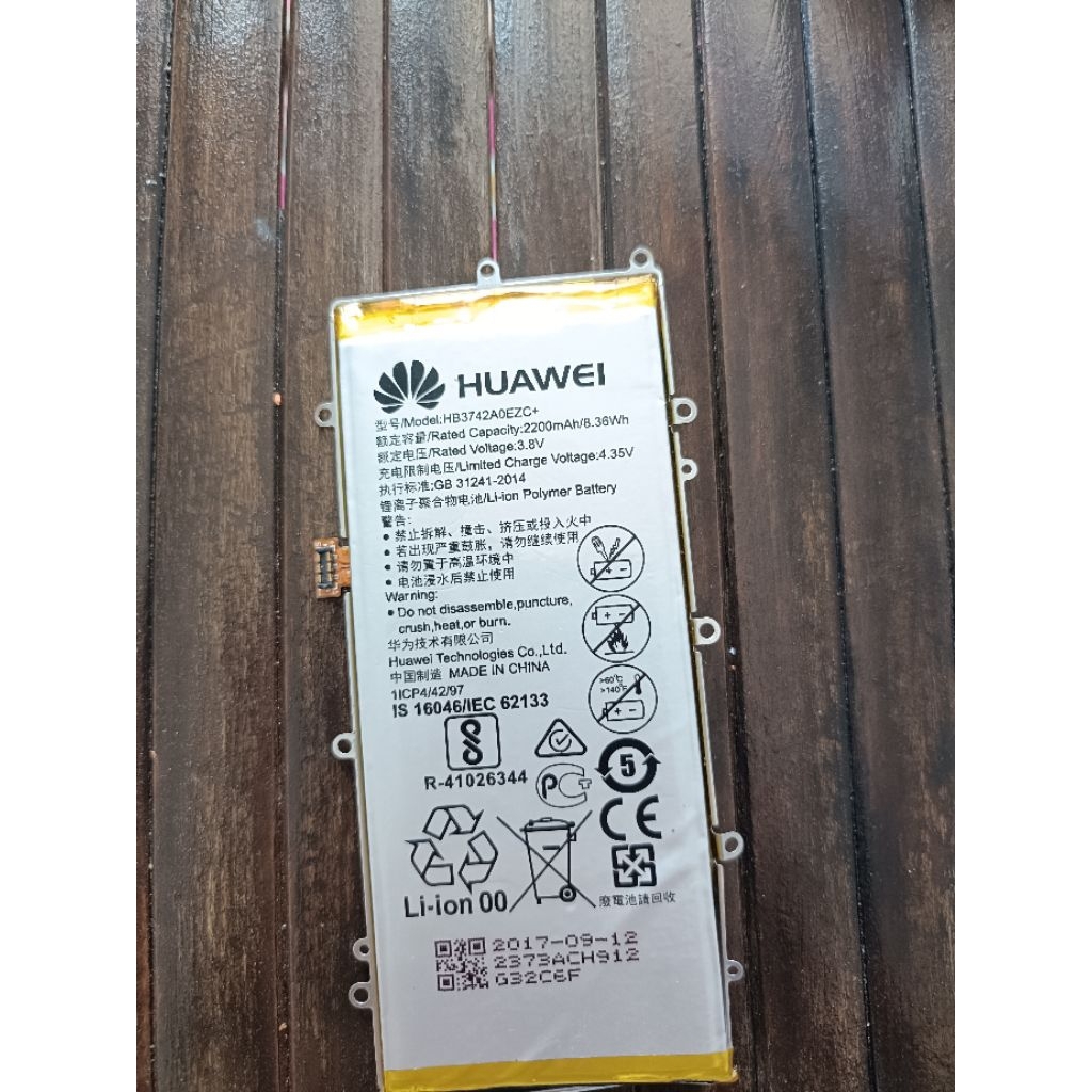baterai Huawei y3 2017 original 100% cabutan