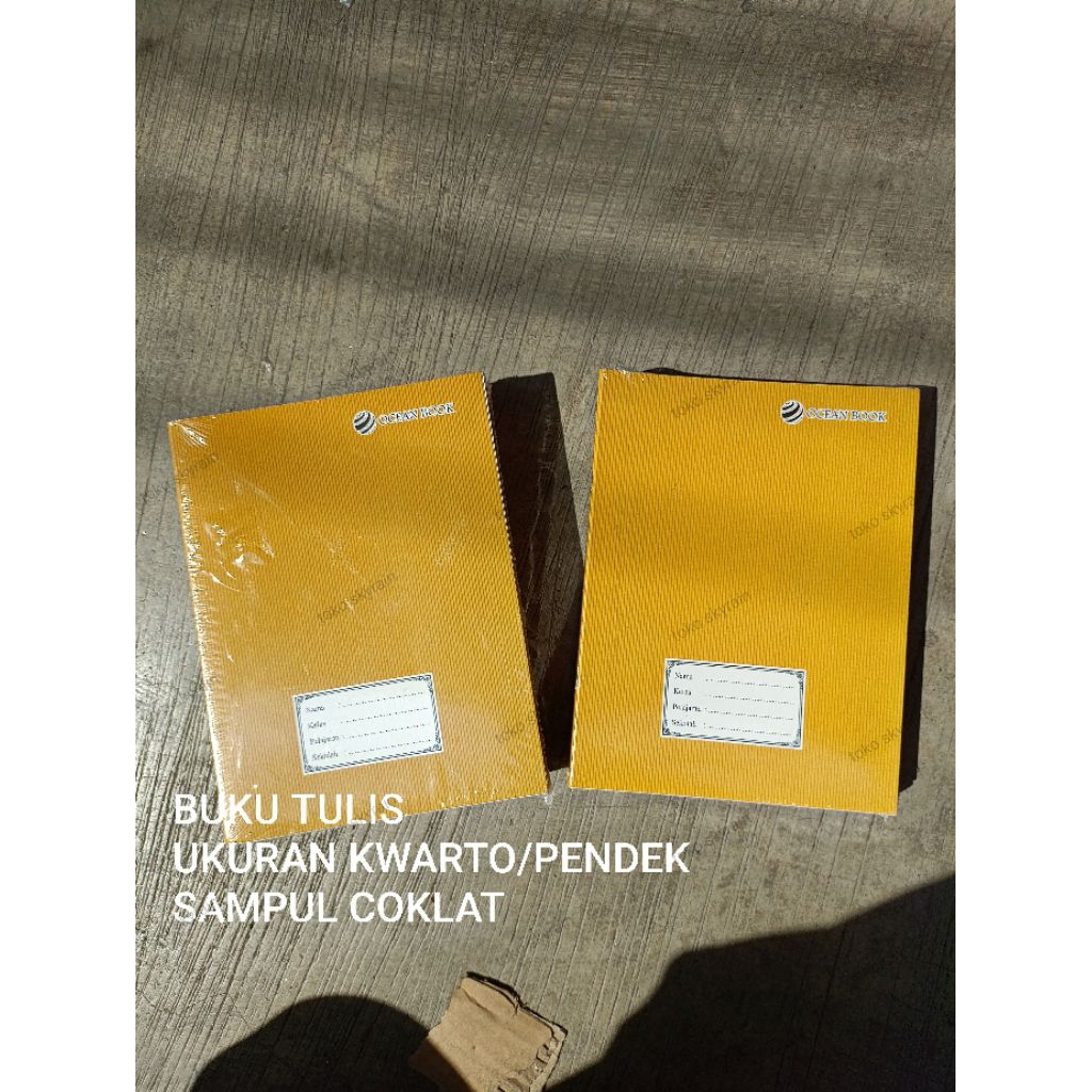 

buku tulis kwarto sampul coklat kraft ocean bukan sidu kiky