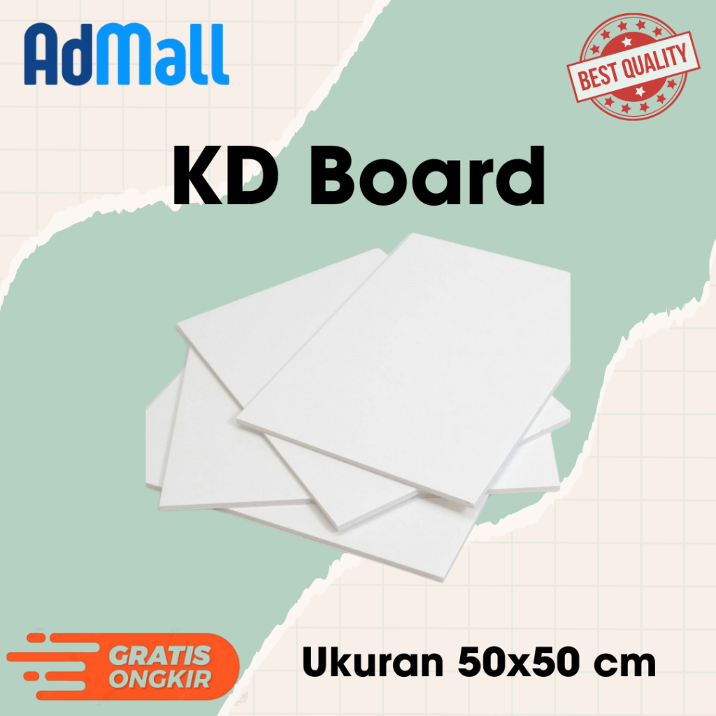 

KD Board Ukuran 50x50 cm / KT Board / Busa Plastik PE Film / Tripod Banner / Banner Poster