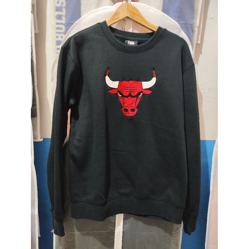 NBA Unisex CHICAGO BULLS & HOU ROCKETS Boa Lining Simple Logo Man to Man T-Shirt N194TS020P