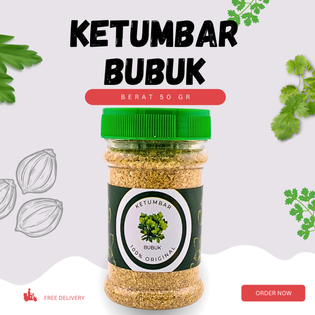 

Ketumbar Bubuk 50 gr , 100% Murni & Wangi Alami