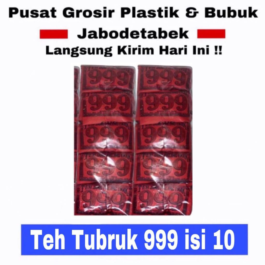

Teh Tubruk 999 40gr isi 10 Bungkus