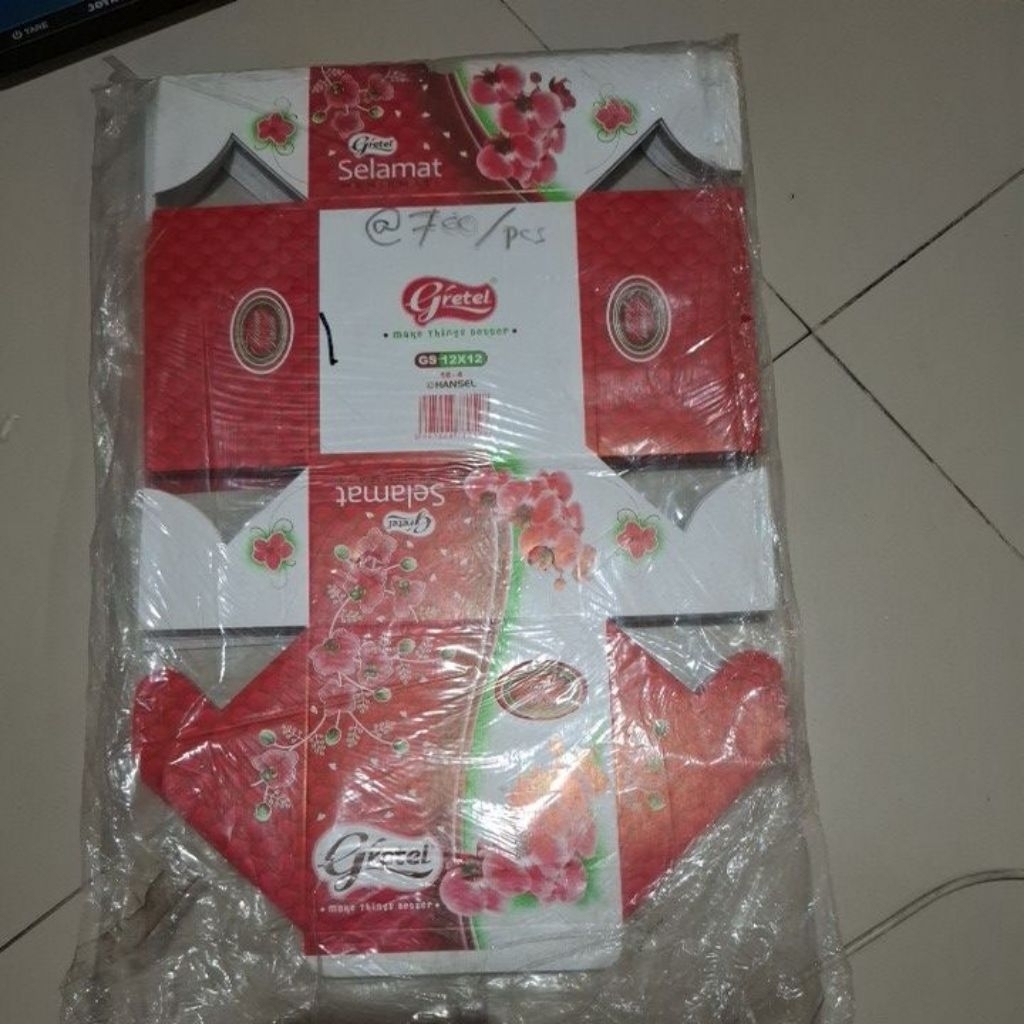 

dus snack motif bunga 12 × 12 isi 13 pcs merk hansel dus makanan box snack kotak kue