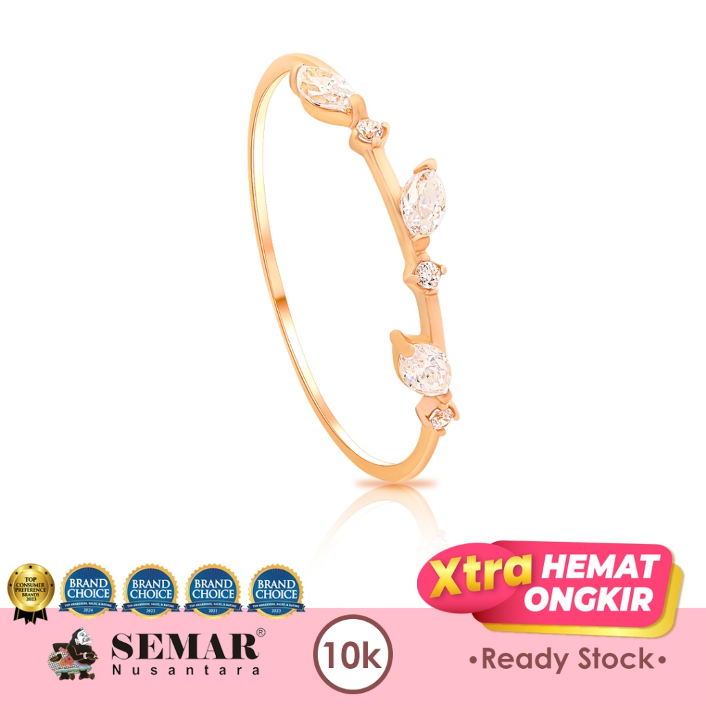 CIncin Emas Lovely Leaf Gold 10K Semar Nusantara