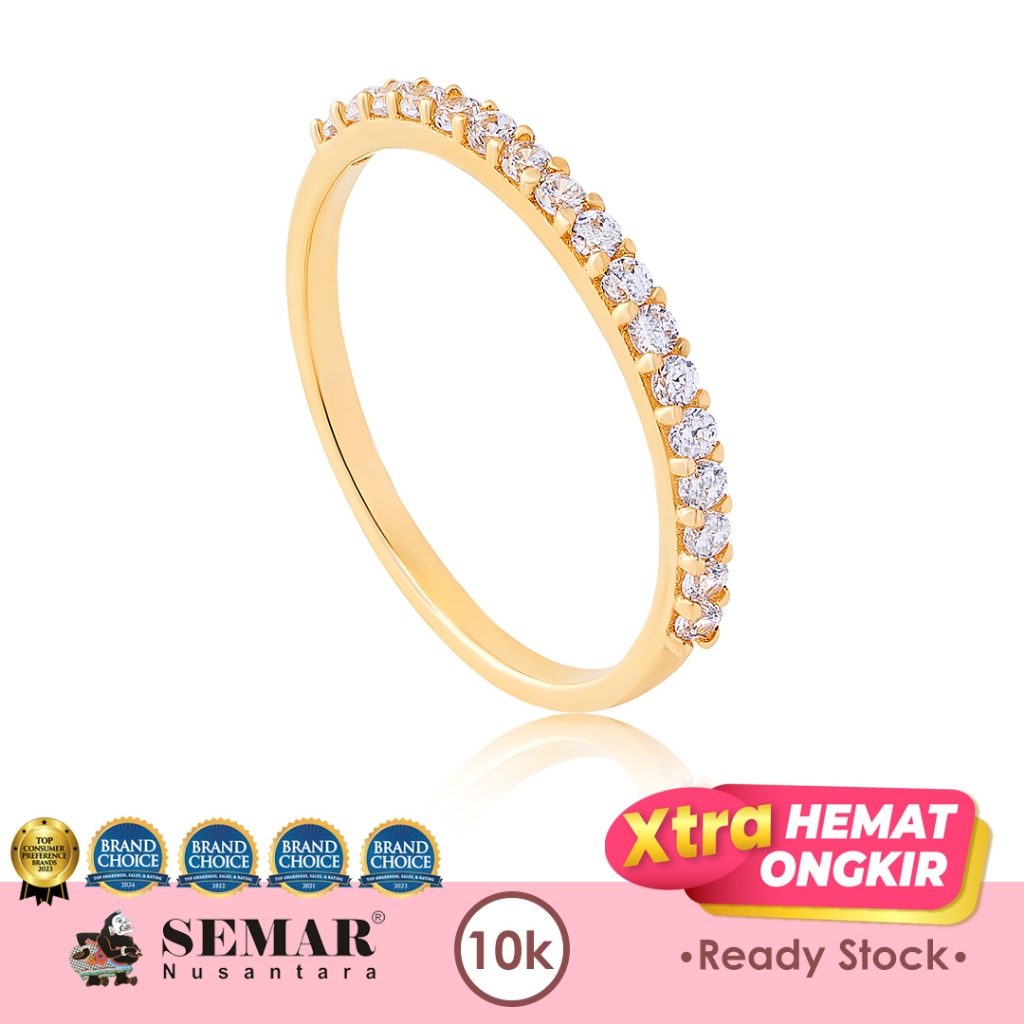Cincin Emas List Ring Gold 10K Semar Nusantara