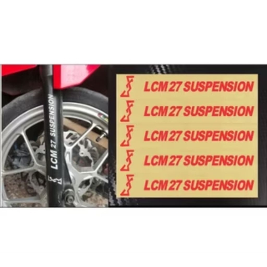 [COD] STICKER SHOCK LCM 27 SUSPENSION SHOCKBREAKER DEPAN VARIO BEAT MIO SCOOPY XEON LEXI NMAX AEROX 