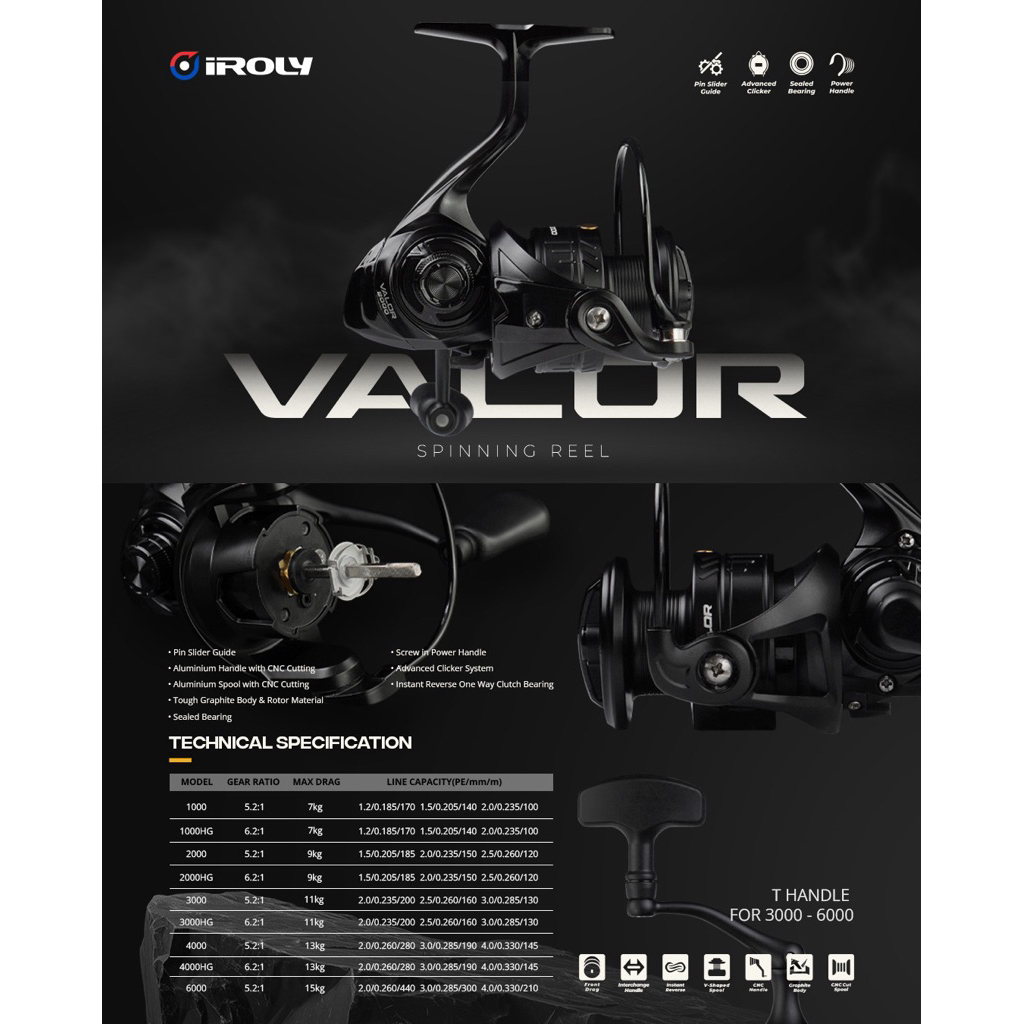 REEL IROLY VALOR 6000