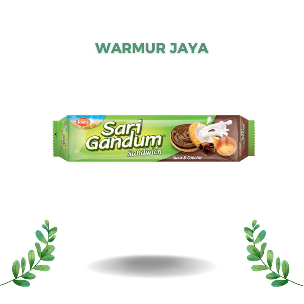 

ROMA SARI GANDUM biskuit sandwich cokelat Butter 108 gr