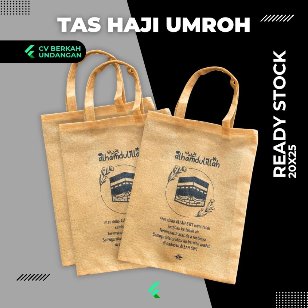

Tas Snack Souvenir Haji Umroh Simple Murah Meriah Siap Kirim Flat Uk 20X25