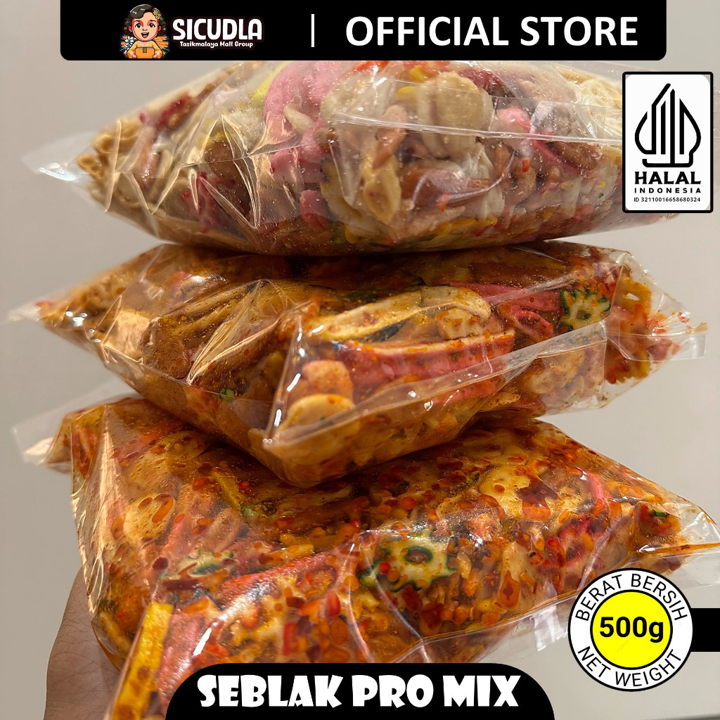 

500gr - SEBLAK PRO MIX SICUDLA - 6 JENIS KERUPUK - PEDAS CHILI OIL [KERUPUK BETON - KERUPUK KAKAP - KERUPUK KEPANG - KERUPUK BINTANG - KERUPUK IKAN - KERUPUK RAFAEL]