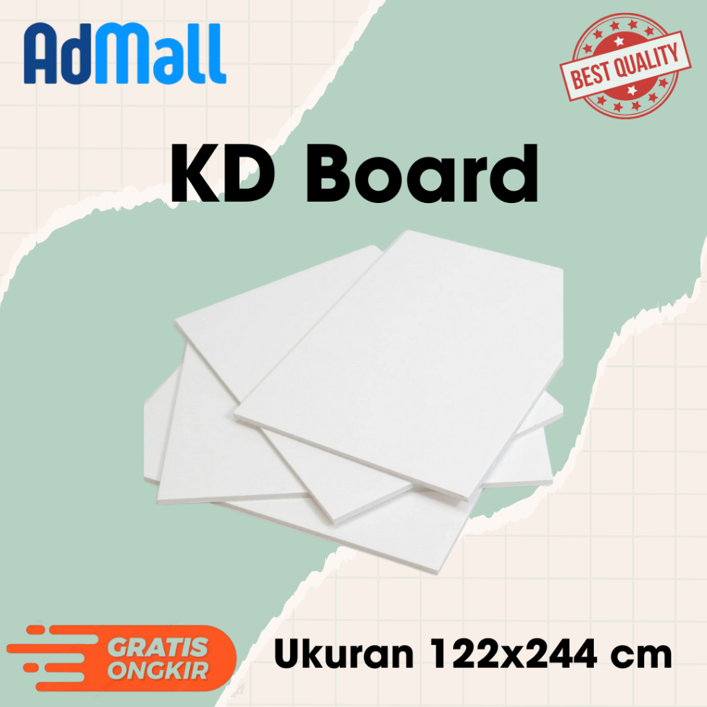 

KD Board Ukuran 122x244 cm / KT Board / Busa Plastik PE Film / Tripod Banner / Banner Poster
