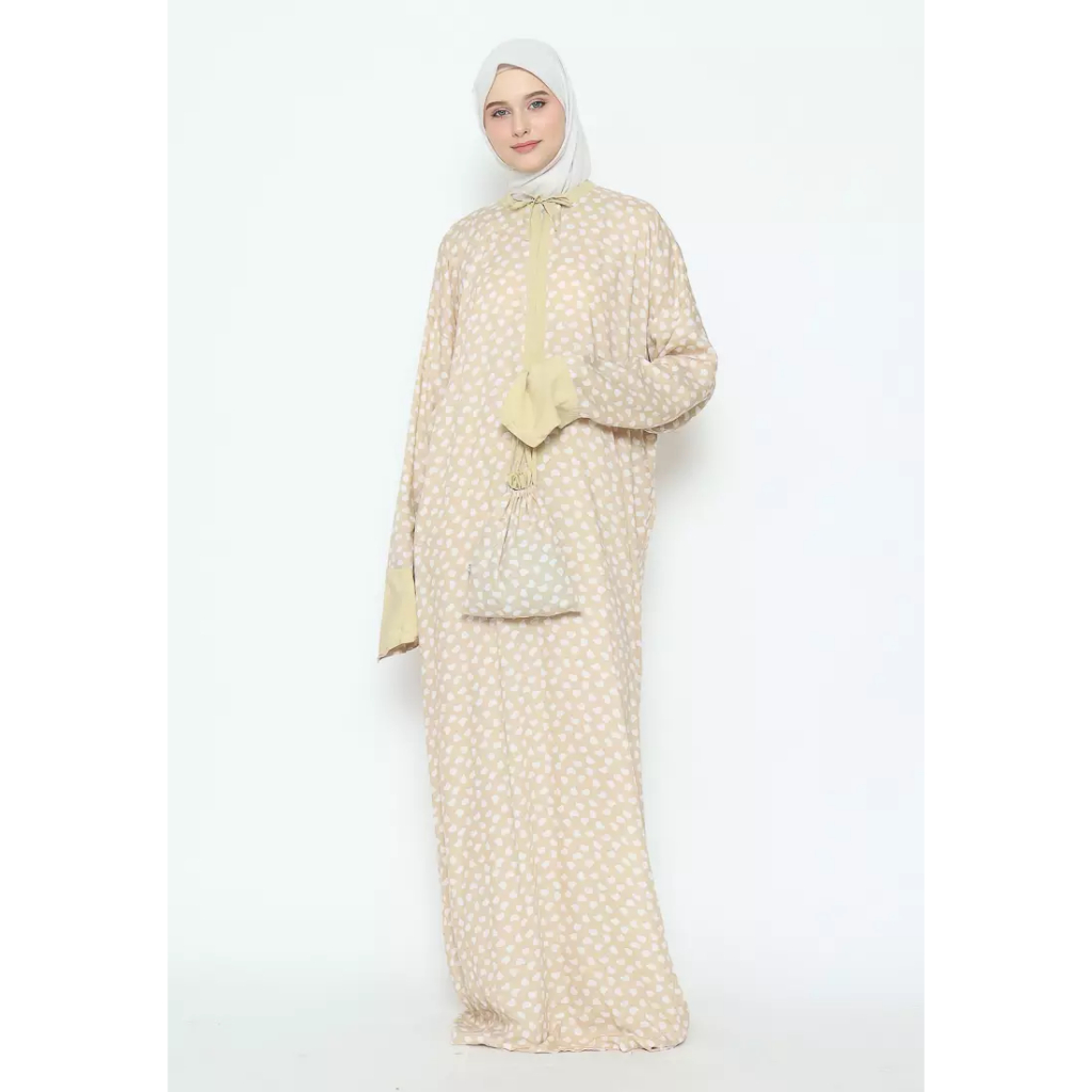 Mandaka Hijab Abaya Long Dress Kuning