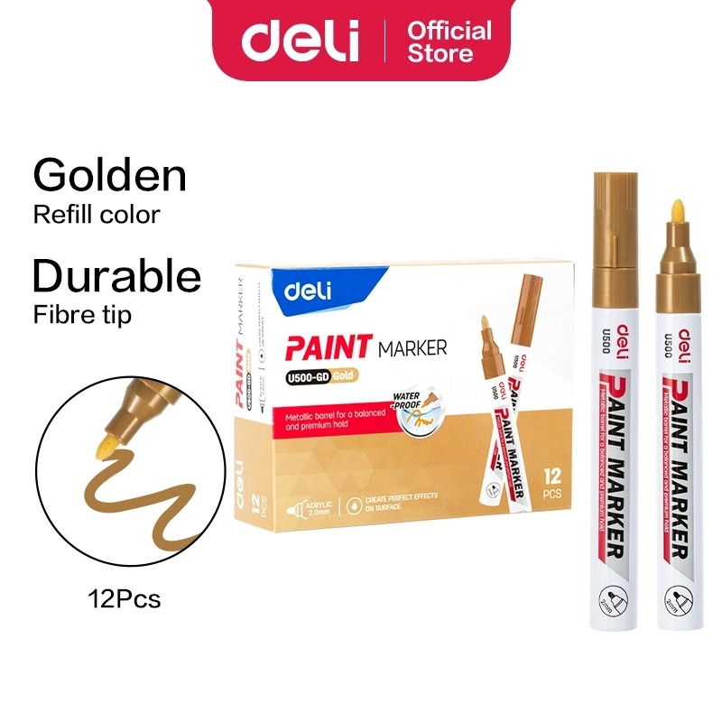 

DELI PAINT MARKER EU500-GD GOLD (PCS)
