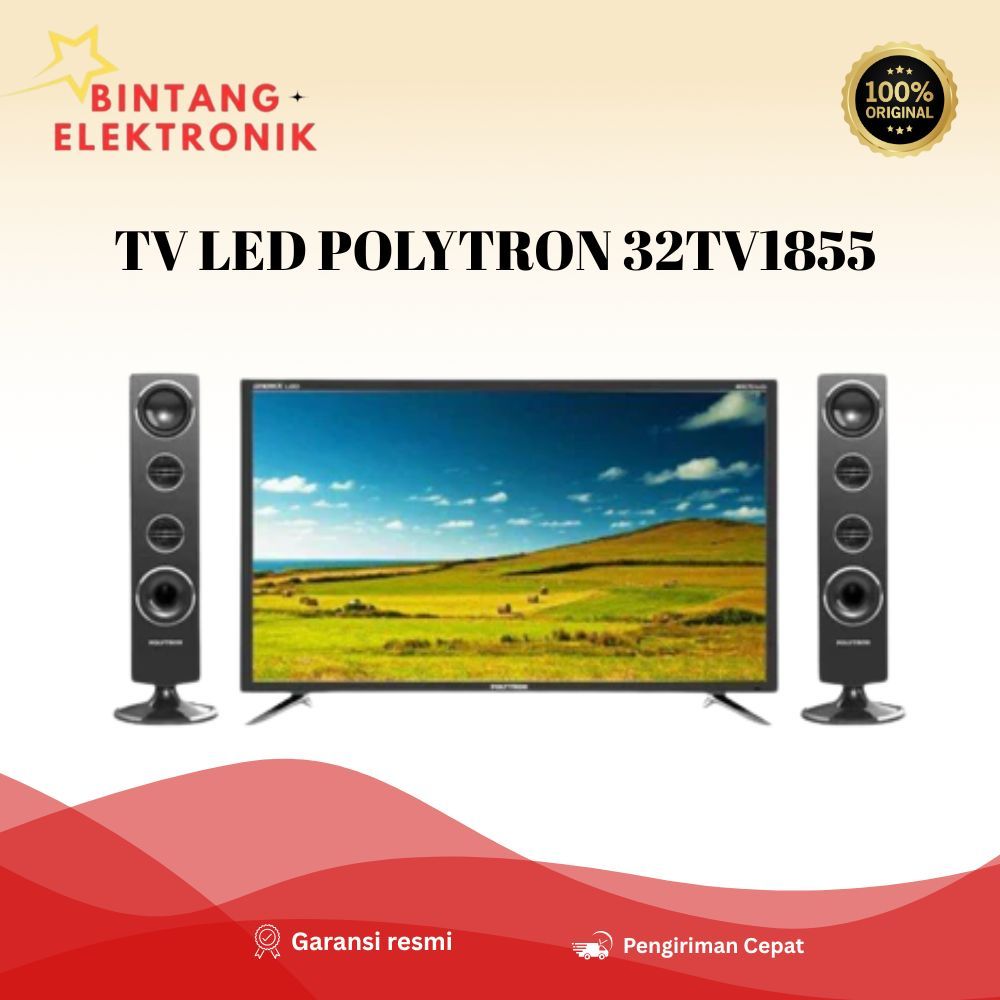TV LED POLYTRON 32TV1855 - langsung nonton siaran lokal tanpa biaya langganan
