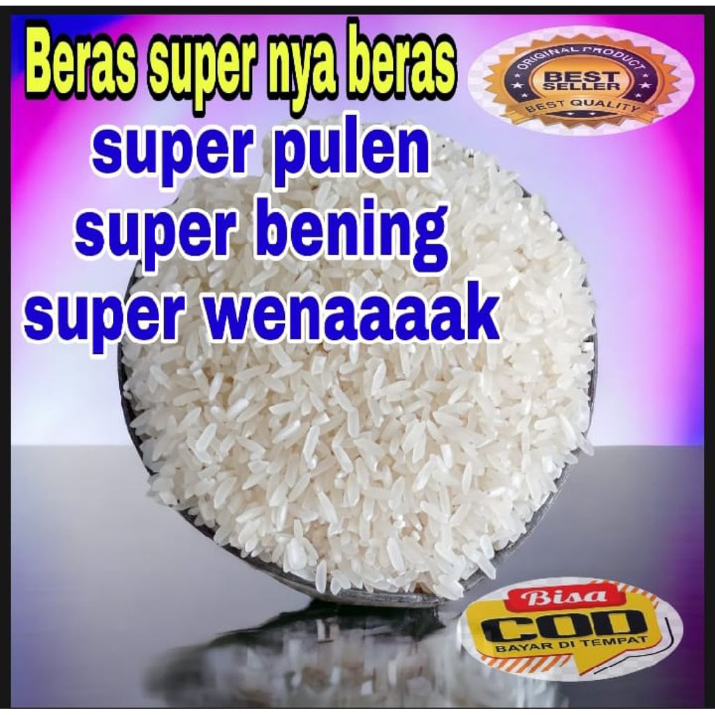 

beras super pulen kemasan 1kg
