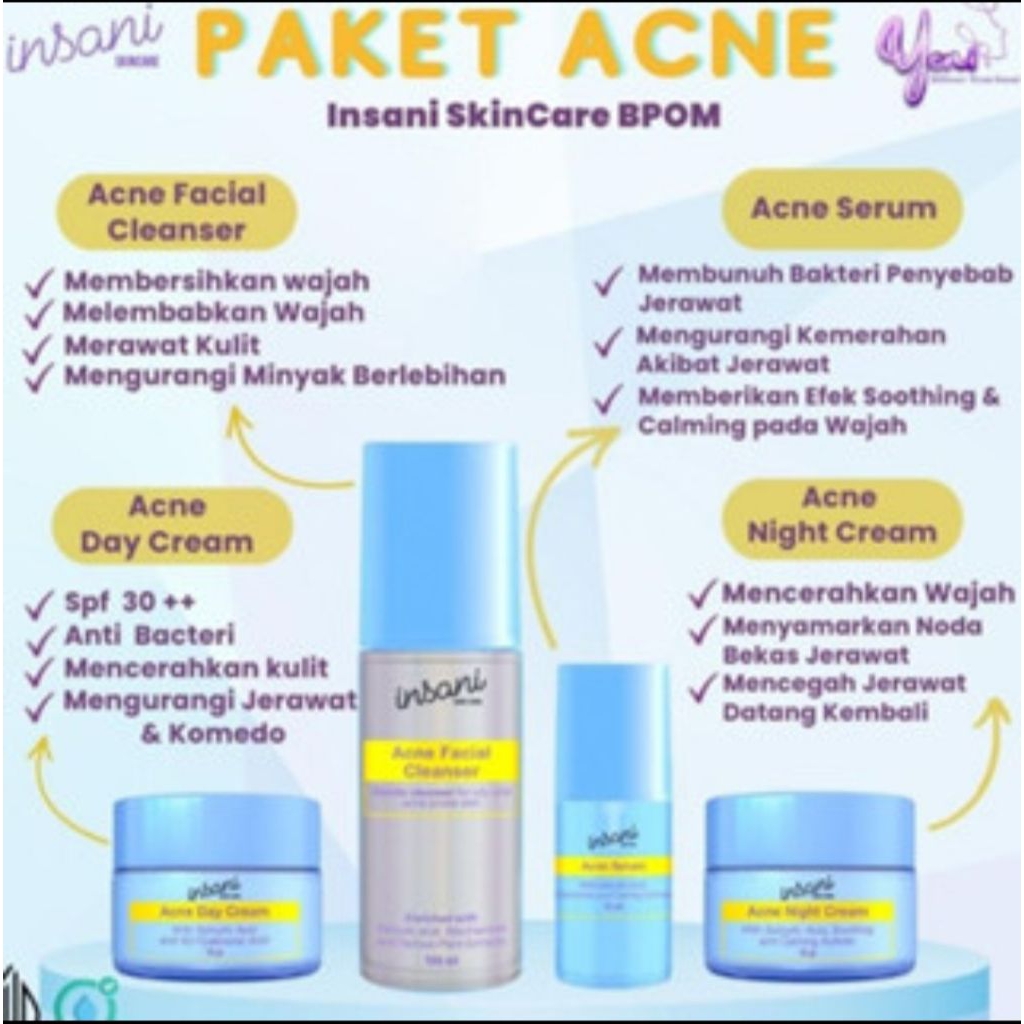 INSANI SKINCARE PAKET ACNE klinik