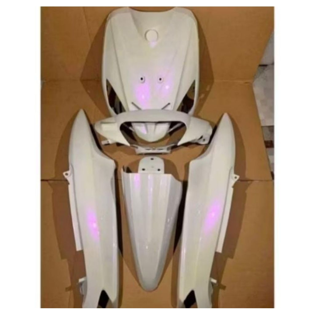 BODY HALUS YAMAHA MIO SPORTY PUTIH LEMBAYUNG MUTIARA BERKUALITAS TEBAL