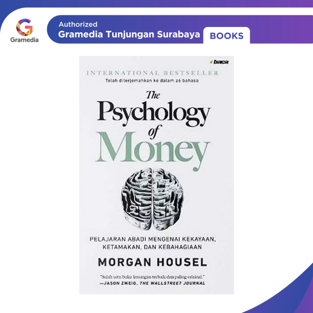 Gramedia Tunjungan : Psychology Of Money Hard Cover