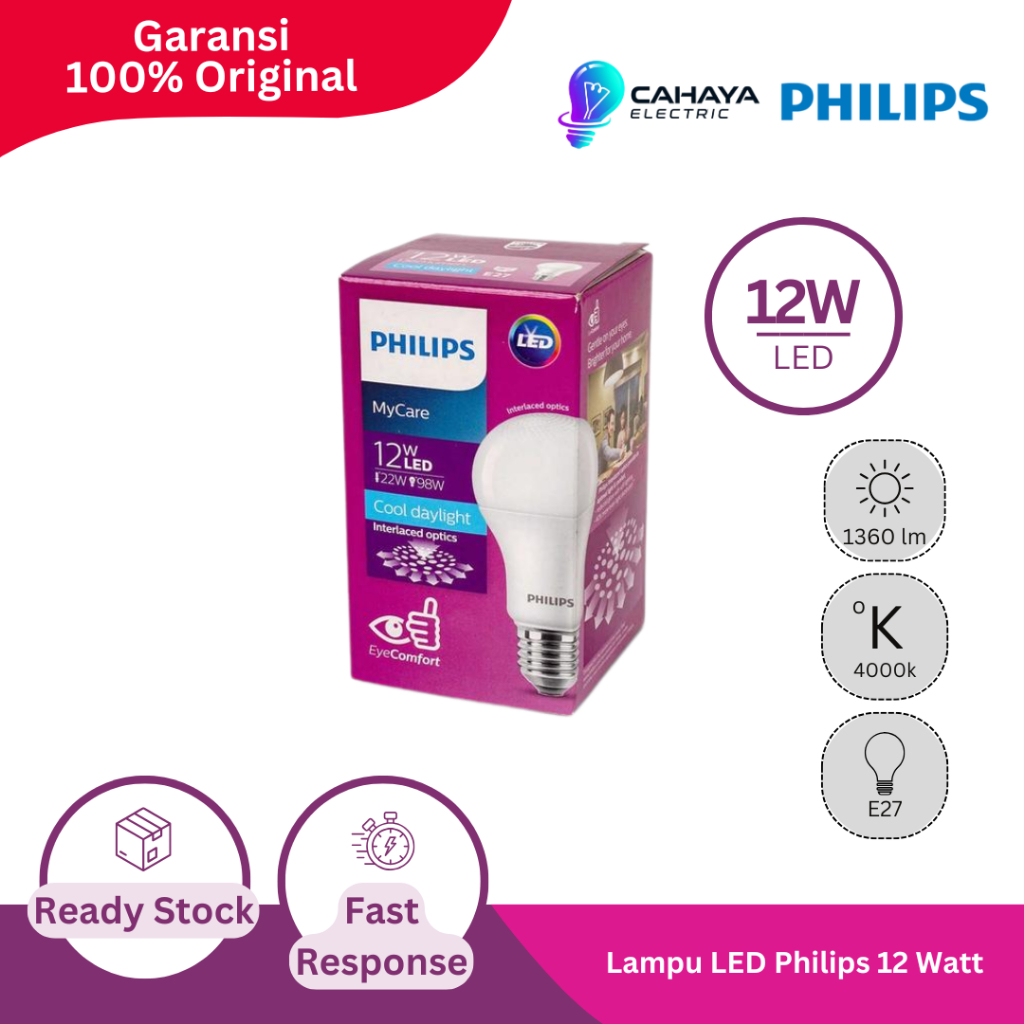 Lampu LED Philips 12 Watt