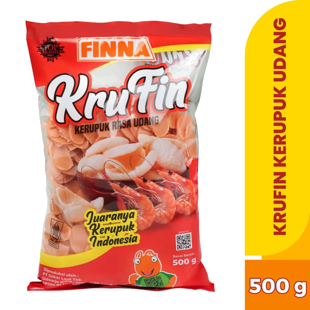 

Finna Krufin Kerupuk Rasa Udang / Bawang 500gram