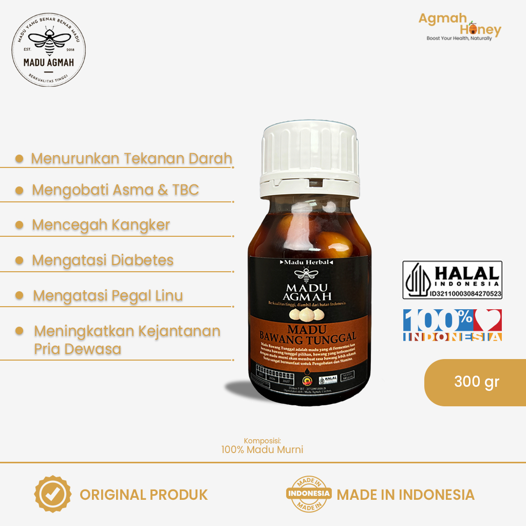 

Madu Murni Herbal Bawang Putih Tunggal Asli 100% Tanpa Campuran UntukMeningkatkan Keperkasaan Laki Laki, Obat Darah Tinggi, Pegal Pegal dan Asam Urat Original Madu Agmah