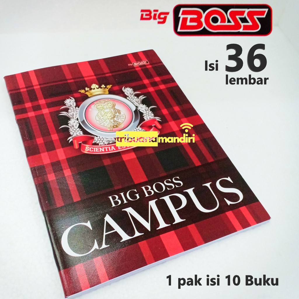 

BIG BOSS BUKU TULIS 36 CAMPUS / BOXY (1 PACK ISI 10 PCS)