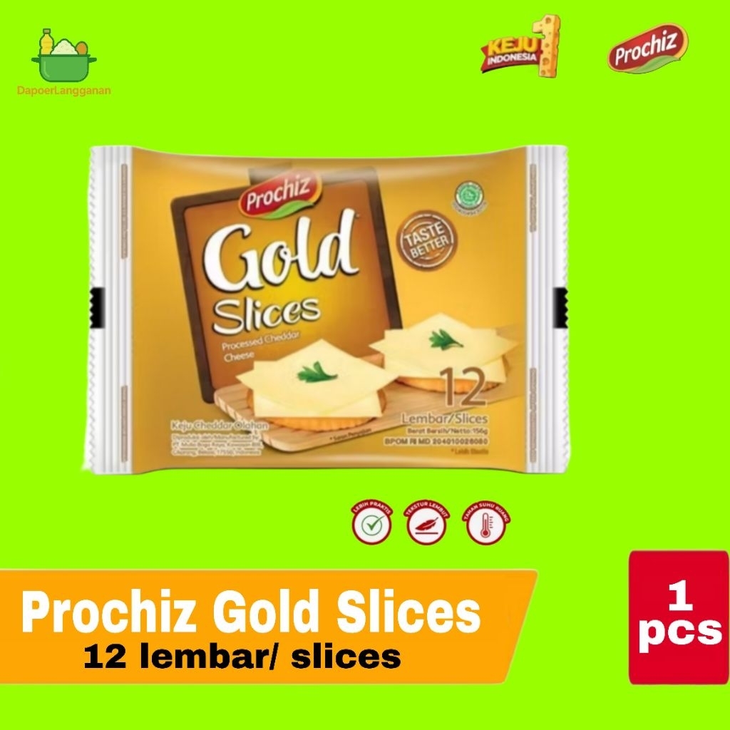 

PROCHIZ Gold Slices isi 12 Lembar