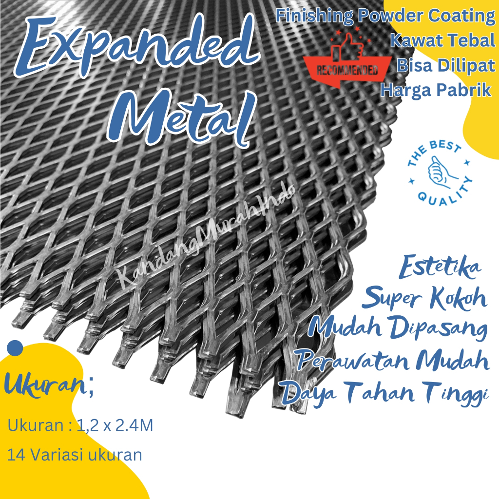 EXPANDED METAL / KAWAT EXPANDED METAL / PLAT EXPANDED METAL - HARGA TERMURAH - PAGAR MURAH