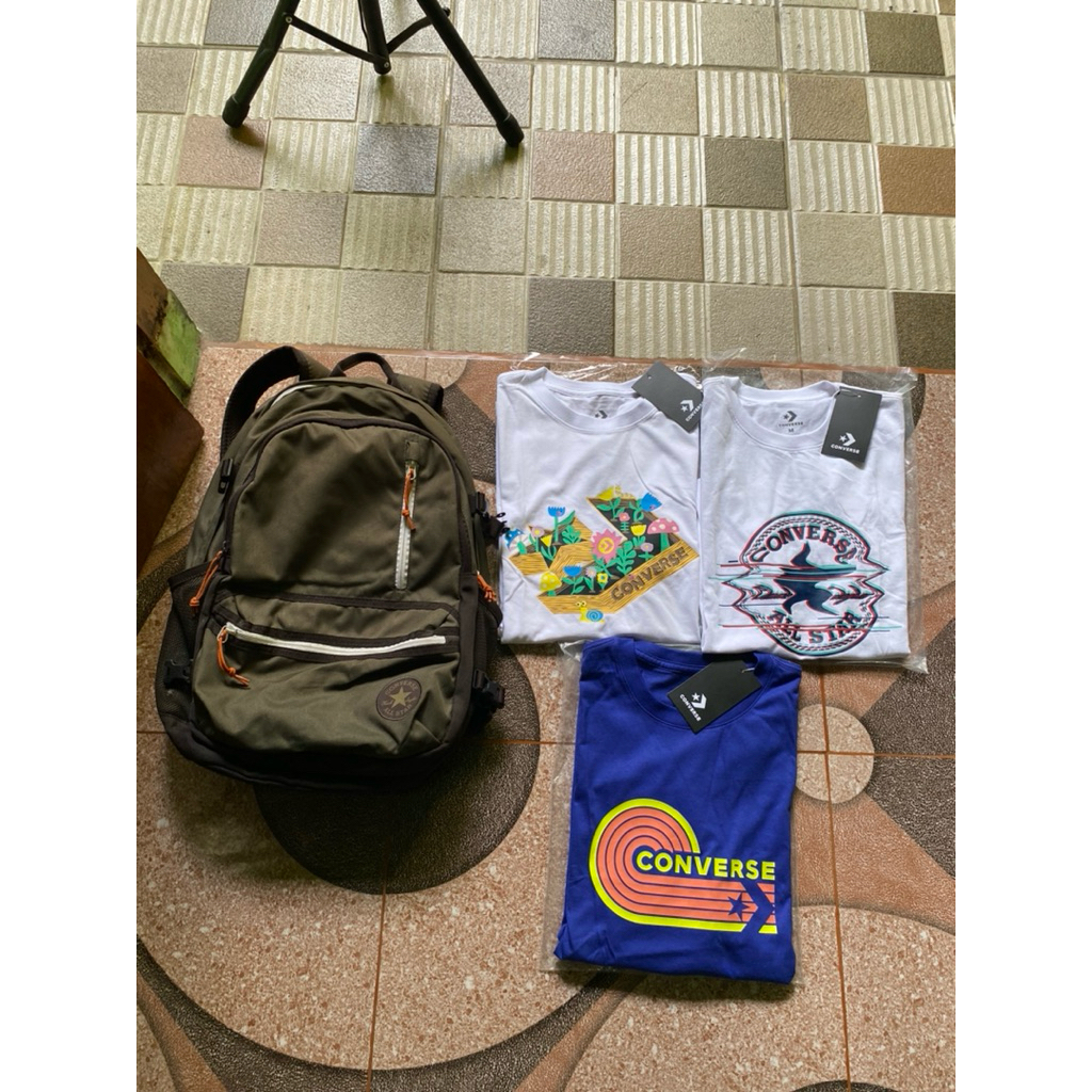 Backpack Converse Straight Edge Original Second Murah