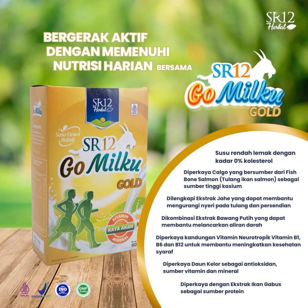

GOMILKU GOLD SR12 200gr Susu Kambing Etawa Bubuk