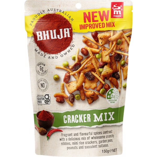 

Bhuja Cracker Mix 150g Gluten Free AUSTRALIA