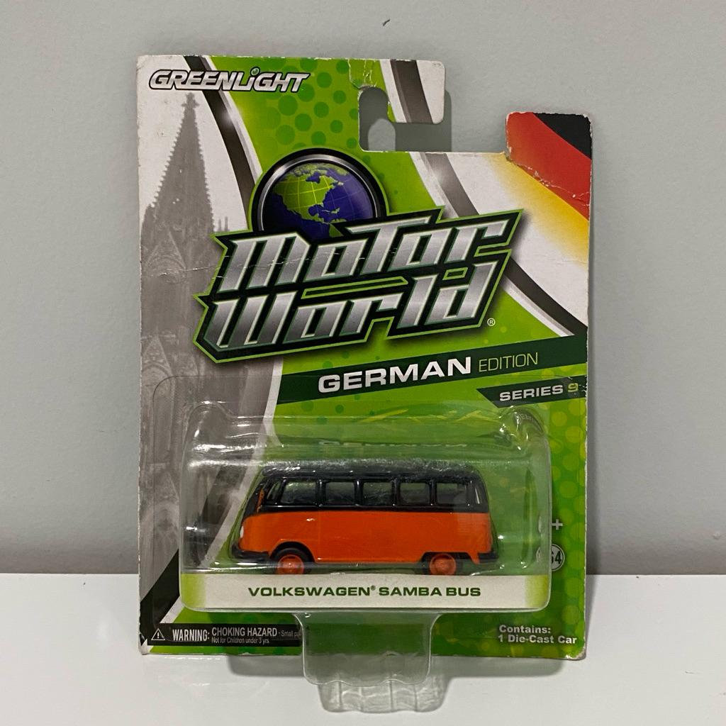 GreenLight Motor World Volkswagen Samba Bus Orange