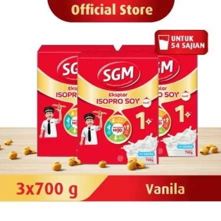 

Sgm Soya 1+ 700gr Vanila (3pcs x 700gr)